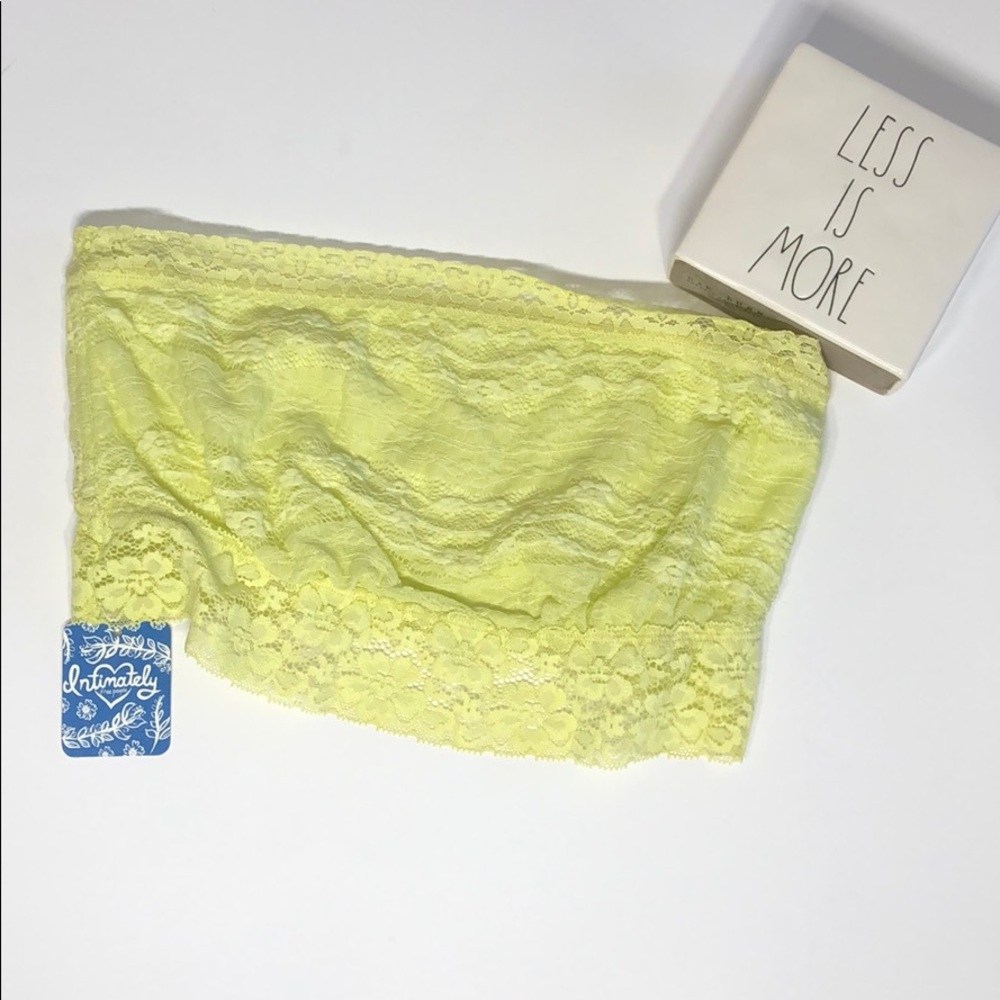 Free People Bandeau Bra Crop Bralette Green